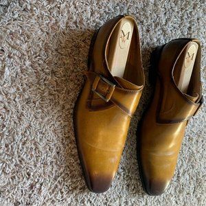 Mens Carrucci monk strap shoes